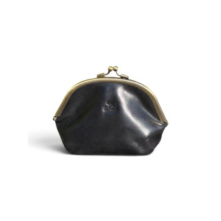 Le Salle Frame Purse L Black