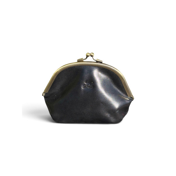 Le Salle Frame Purse L Black