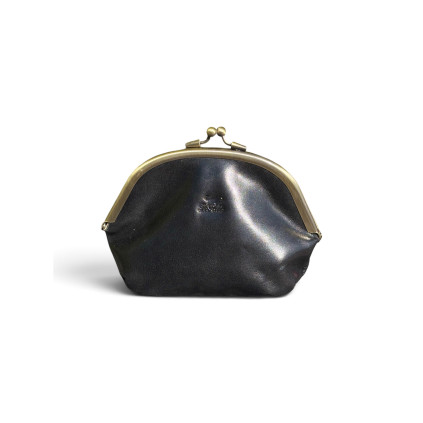 Le Salle Frame Purse L Black