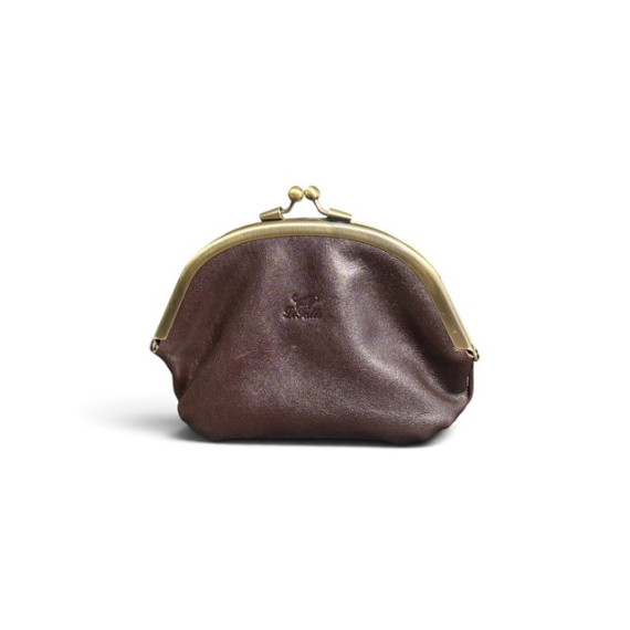 Le Salle Frame Purse L Brown