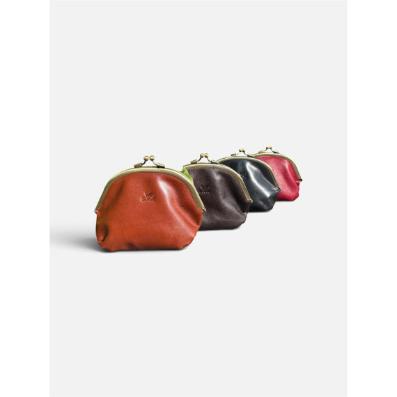 Le Salle Frame Purse L Brown