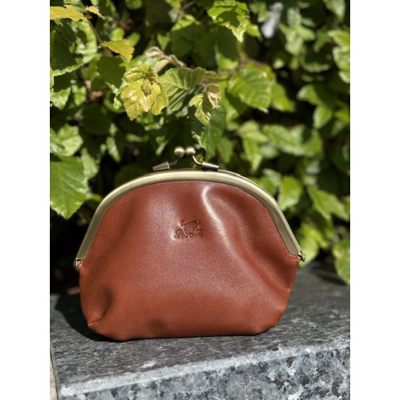 Le Salle Frame Purse L Cognac