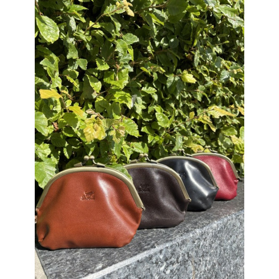 Le Salle Frame Purse L Red