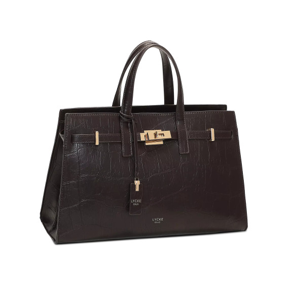 Lycke Askim Handbag CrocoBrown