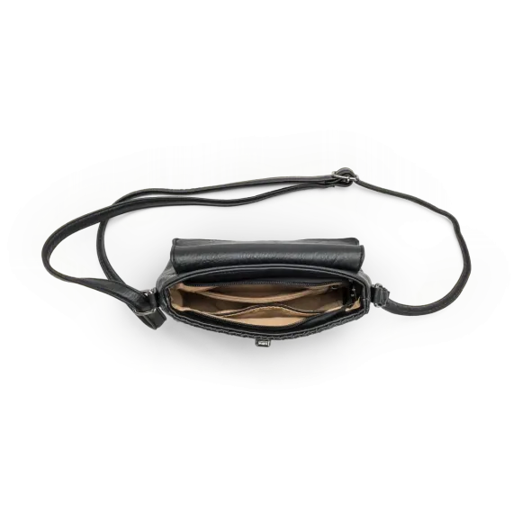 Lycke Sogndal Flap Bag Black Pattern