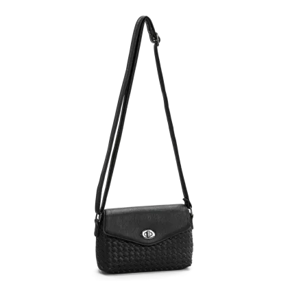 Lycke Sogndal Flap Bag Black Pattern
