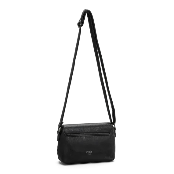 Lycke Sogndal Flap Bag Black Pattern