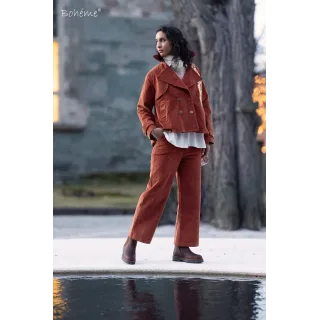 Bohème Pants straight cord