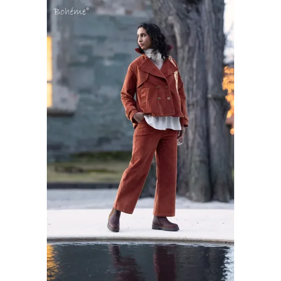 Bohème Pants straight cord