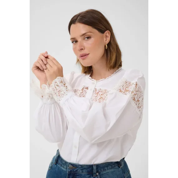 Kaffe Clarissa Shirt Chalk