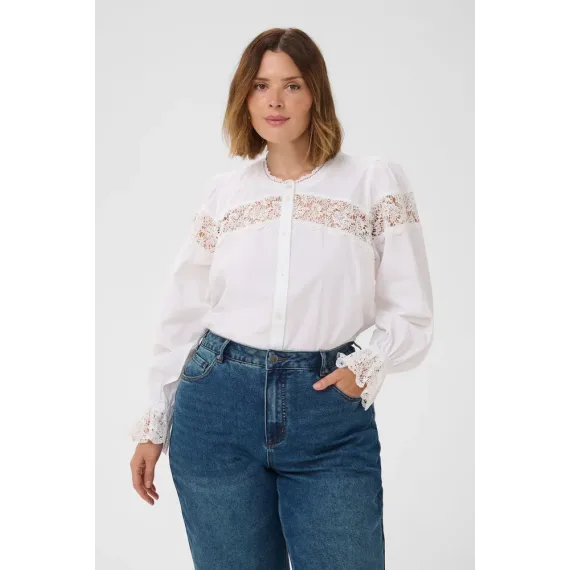 Kaffe Clarissa Shirt Chalk