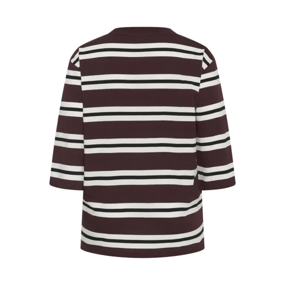 Kaffe Cwinni Tshirt Fudge/Chalk/Black