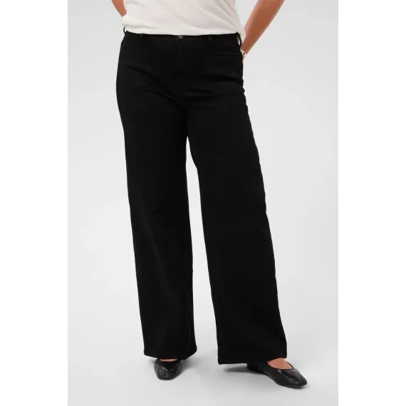 Kaffe Cbrookie Wide Full Lenght Jeans Black