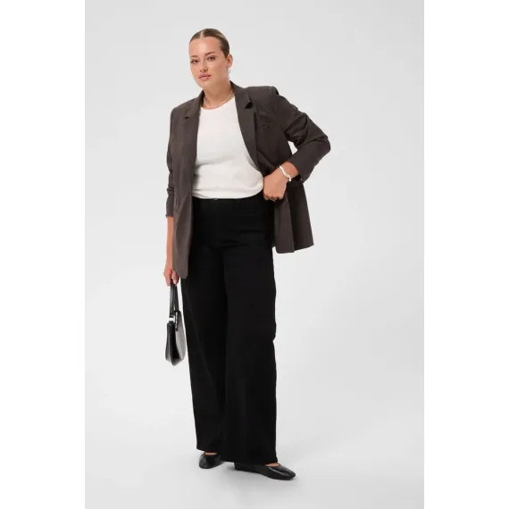 Kaffe Cbrookie Wide Full Lenght Jeans Black