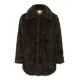 Kaffe Caurola Coat Dark Brown Fur