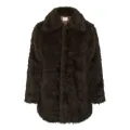 Kaffe Caurola Coat Dark Brown Fur