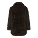 Kaffe Caurola Coat Dark Brown Fur