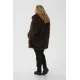 Kaffe Caurola Coat Dark Brown Fur