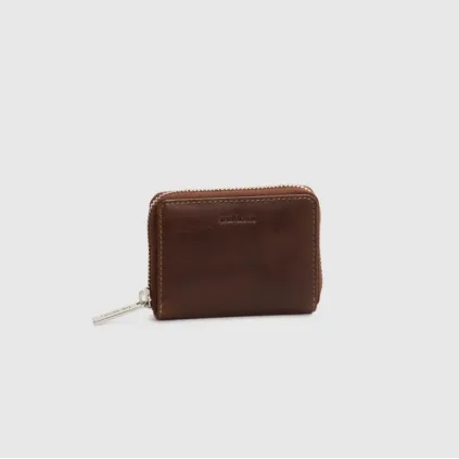 The Monte Card Case Zip Cognac