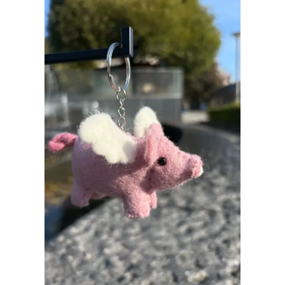 Lovely Planet Key Chain Flying Pig