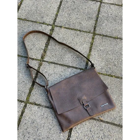 GPC Wide Buckle Flapbag Coffe