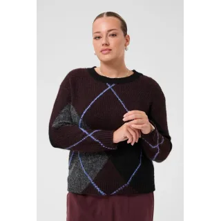 Kaffe Ckit Pullover D.Grey Mel/Fudge