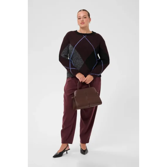 Kaffe Ckit Pullover D.Grey Mel/Fudge
